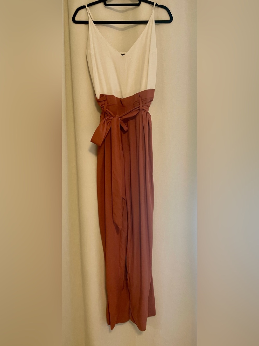 Paperbag Waist Wide-Leg Pants - Ivory & Rose